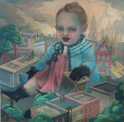 "Hello, Brooklyn" 18" x18"  Oil on panel 2013